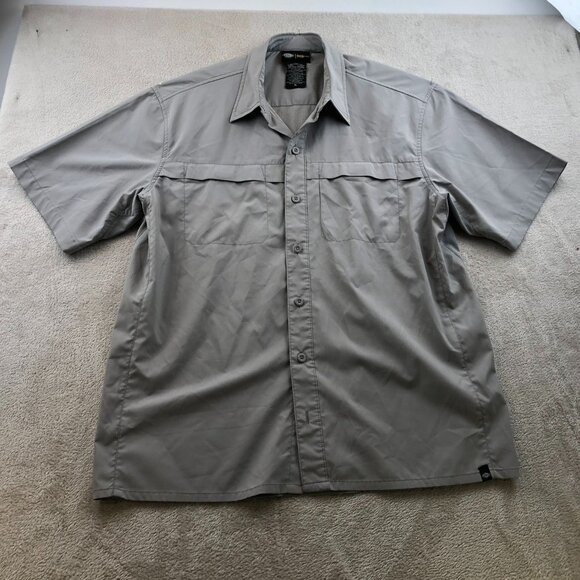 Dickies Mens Shirt Size XL Performance System Short Sleeve Outdoors Gray Classic - Picture 8 of 9